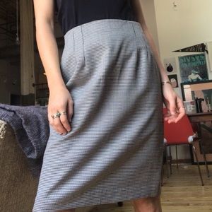 Checkerboard Pencil Skirt